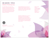 Purple Flower - brochures Maker