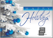 Holiday Blue and Silver - greeting-cards Maker