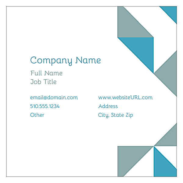 Geometric Fun front - Business Cards Maker