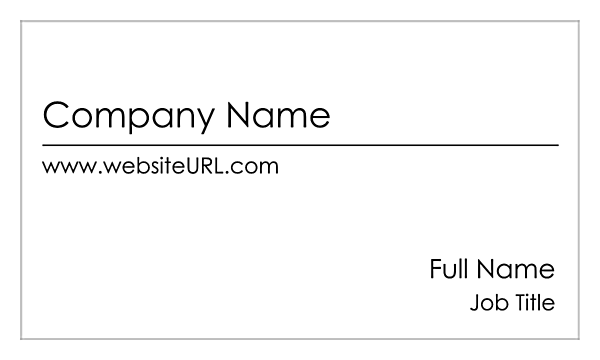 Simple & Stylish front - Business Cards Maker
