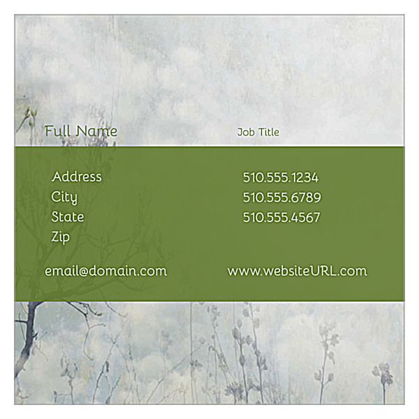 Clouds front - Business Cards Maker
