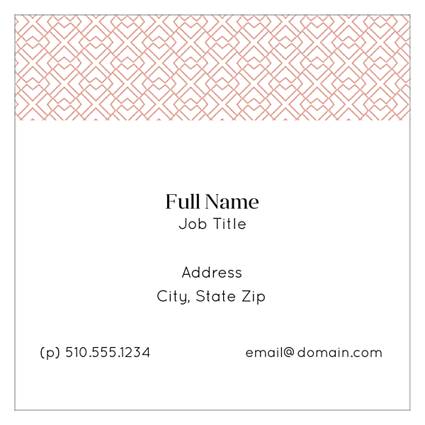 Geo Pattern back - Business Cards Maker