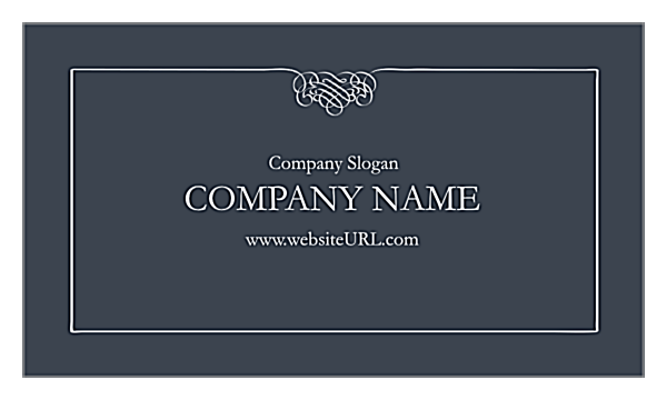 Polished Correspondence back - Business Cards Maker