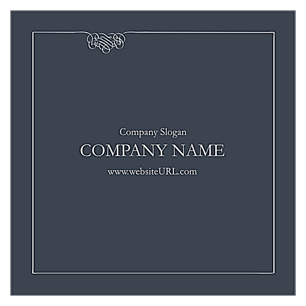 Polished Correspondence back - Business Cards Maker