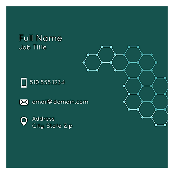 Molecule Strand back - Business Cards Maker
