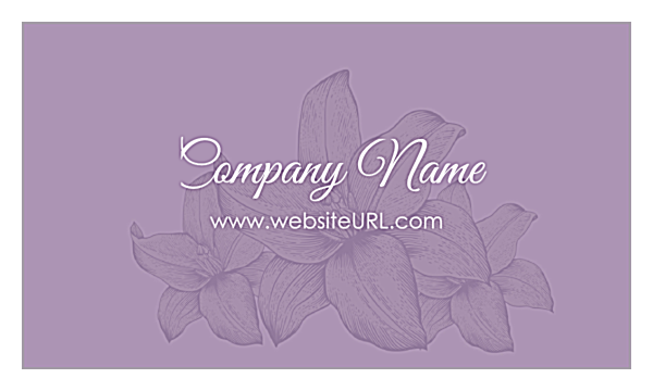 Flowers back - Business Cards Maker