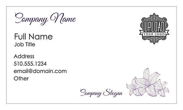 Flowers front - Business Cards Maker