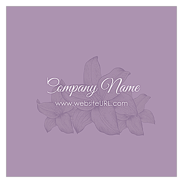 Flowers back - Business Cards Maker