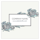 Floral Paisley - business-cards Maker