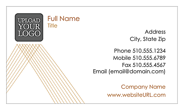 Crossed lines front - Business Cards Maker