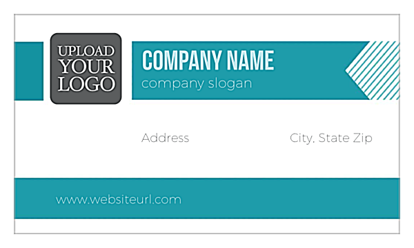 Ribbon Stripes back - Business Cards Maker