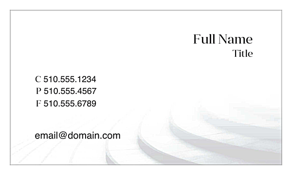 Steps back - Business Cards Maker