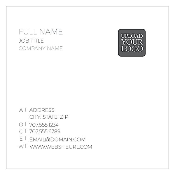 Square Up Right front - Business Cards Maker