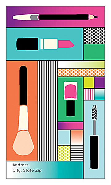 Makeup Theme Design back - Business Cards Maker