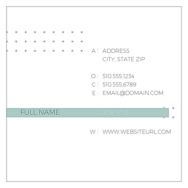 Connect The Dots front - Business Cards Maker