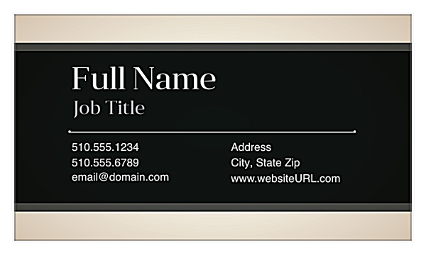 Make Your Own Corporate Buzz Business Card Template