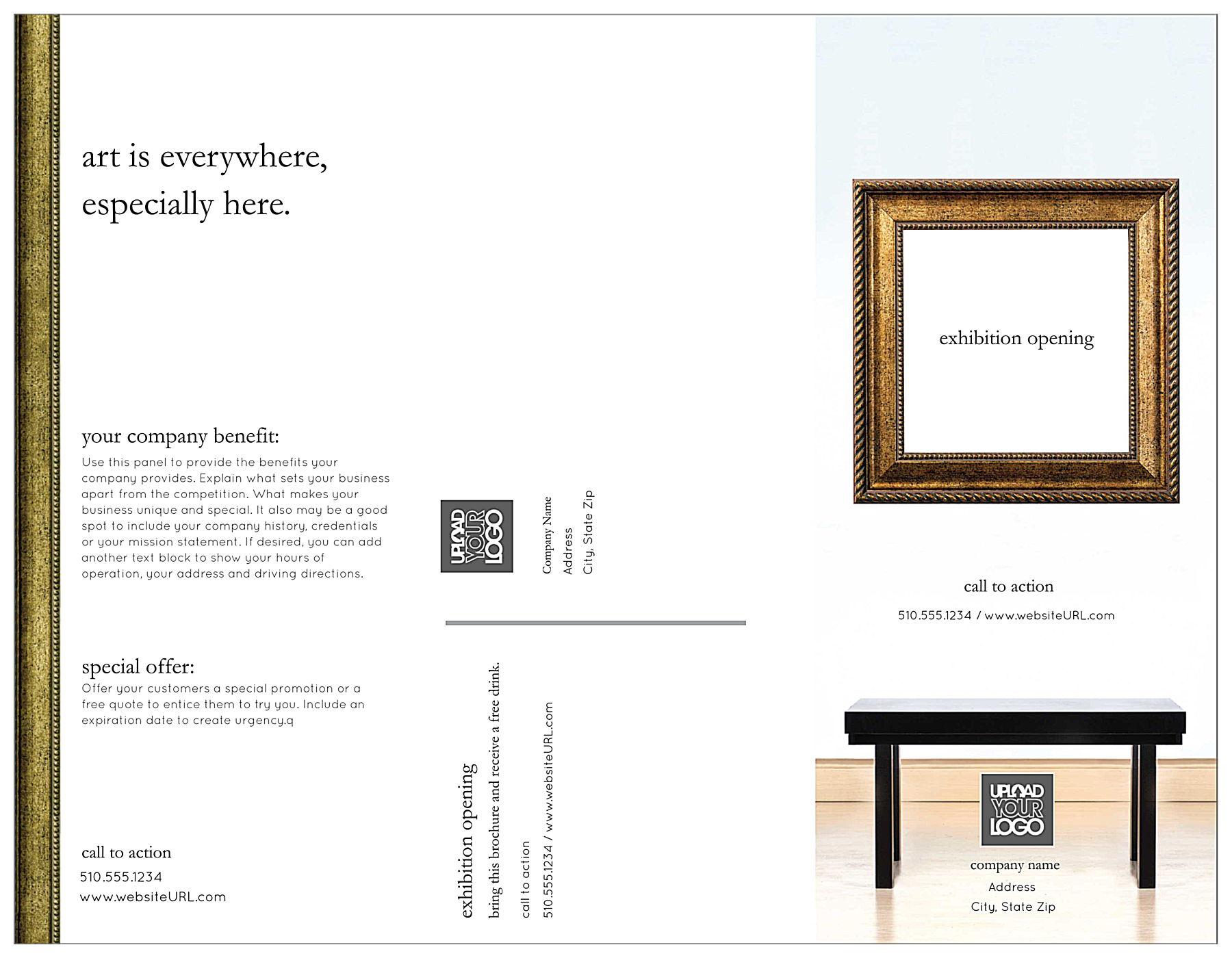 Exhibition Gallery front - Brochures Maker