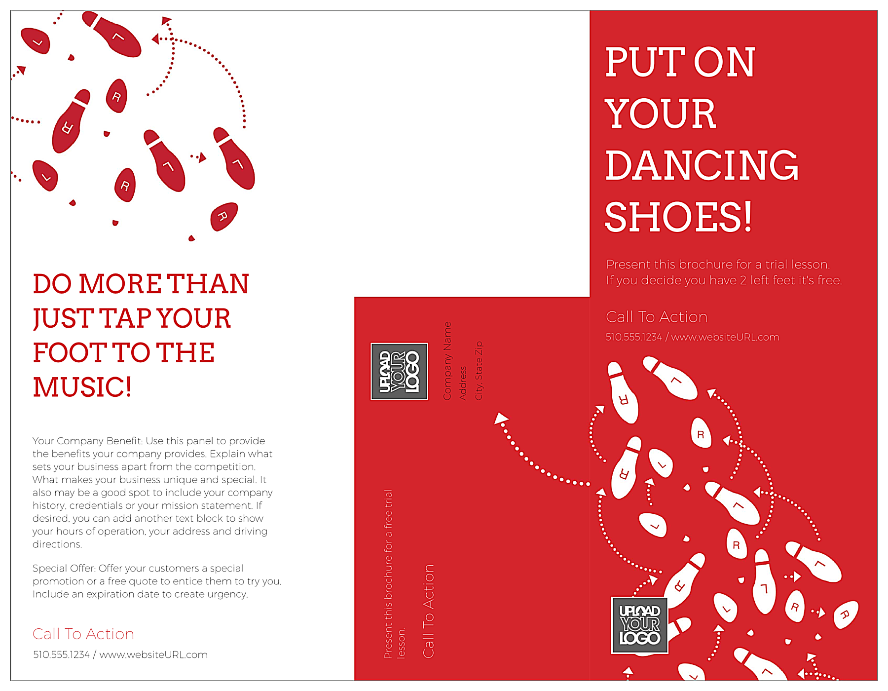 Dancing Shoes front - Brochures Maker