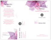 Purple Flower - brochures Maker