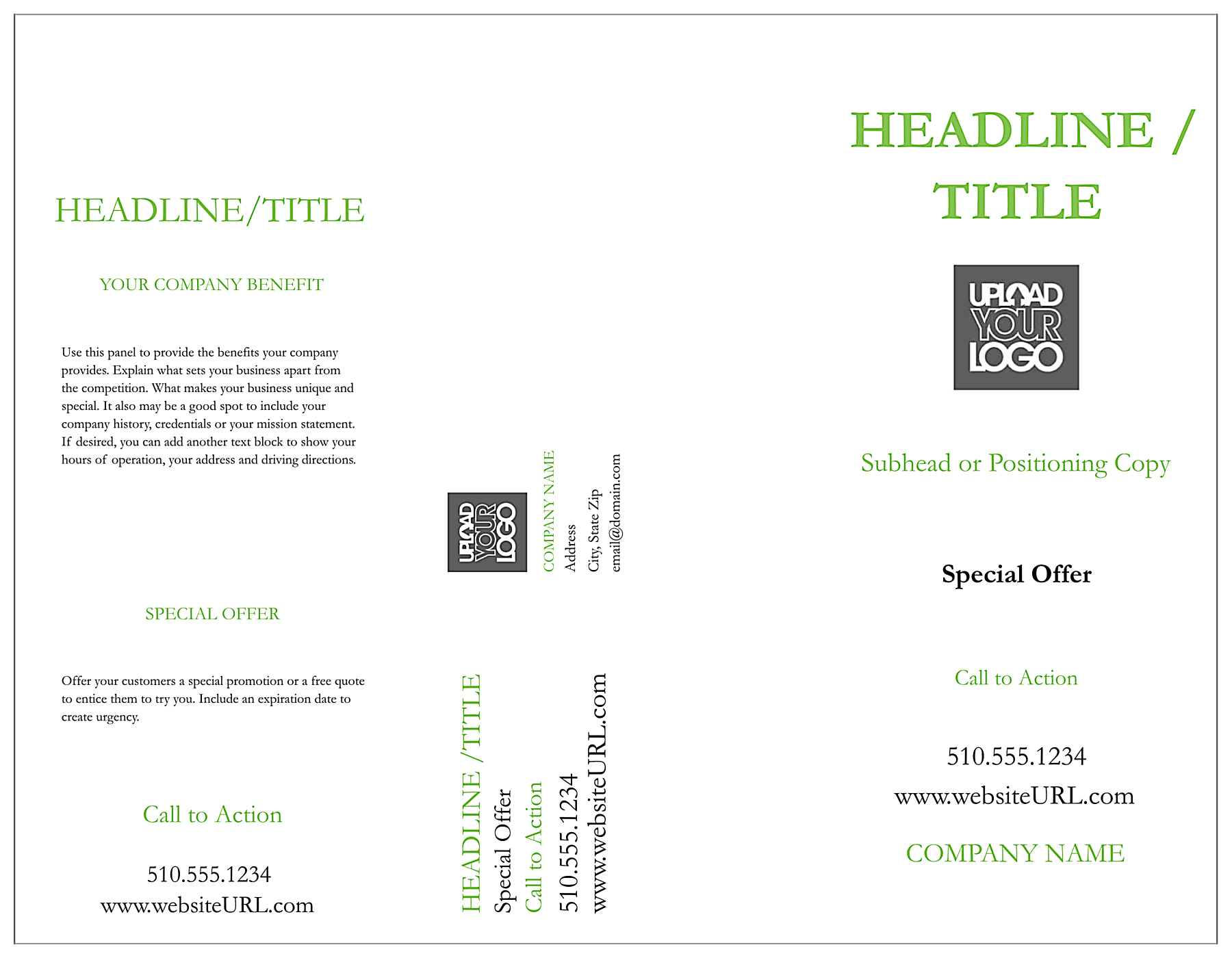 Green Leaves front - Brochures Maker