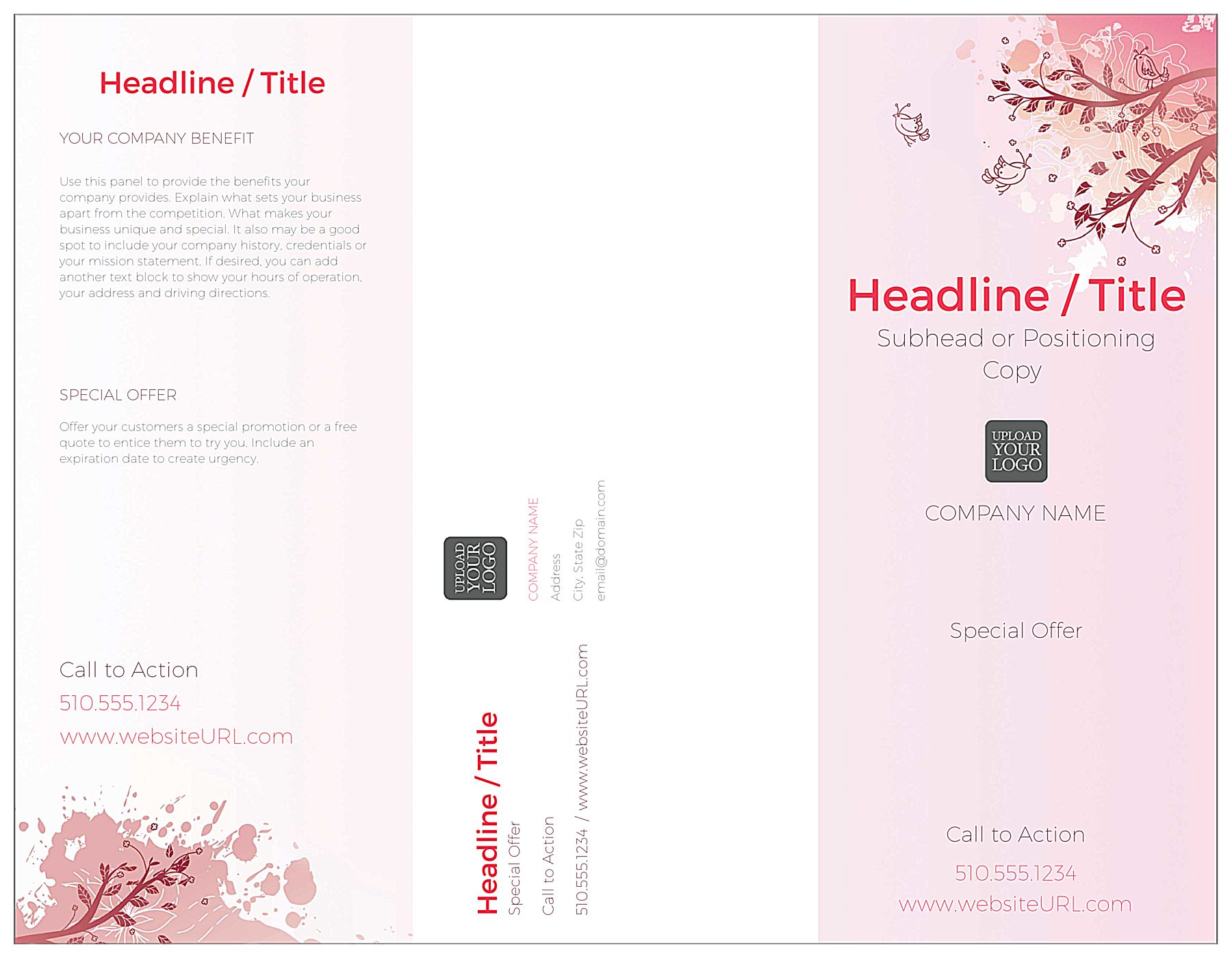 Lavender Tree front - Brochures Maker