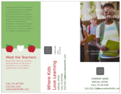 Kids Love Learning - brochures Maker