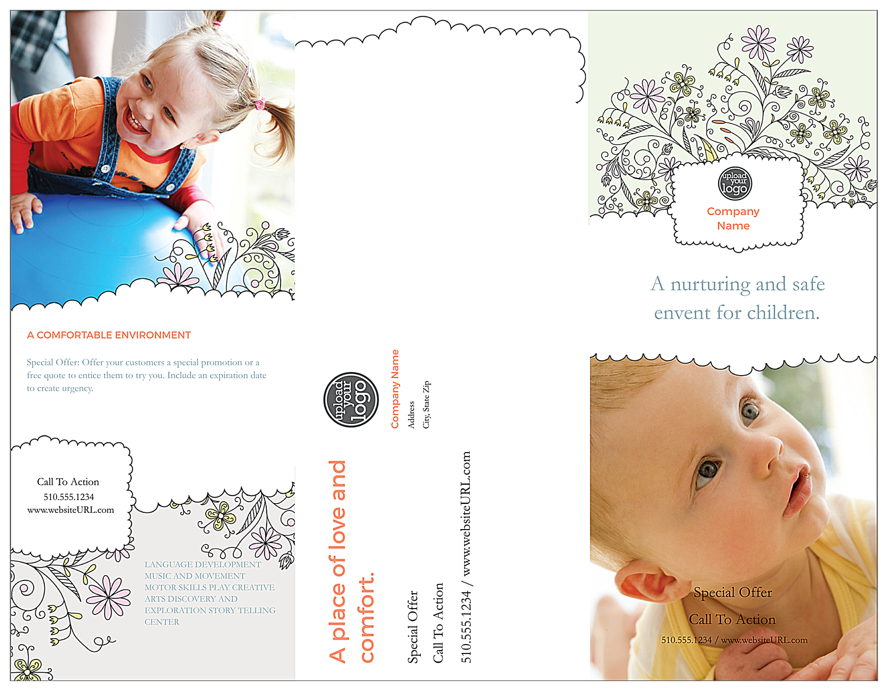 Fun Daycare front - Brochures Maker
