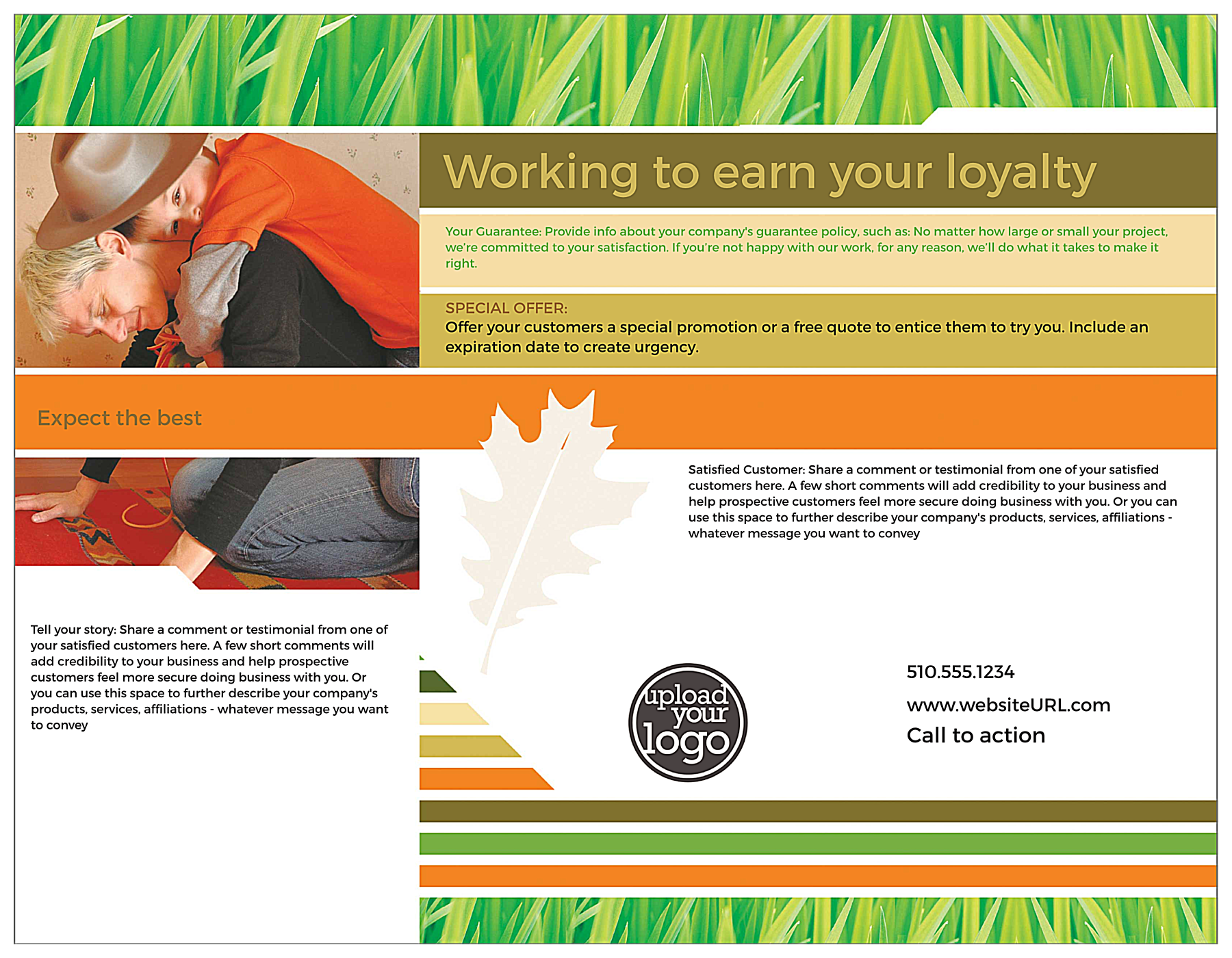 Healthy Lawn back - Brochures Maker