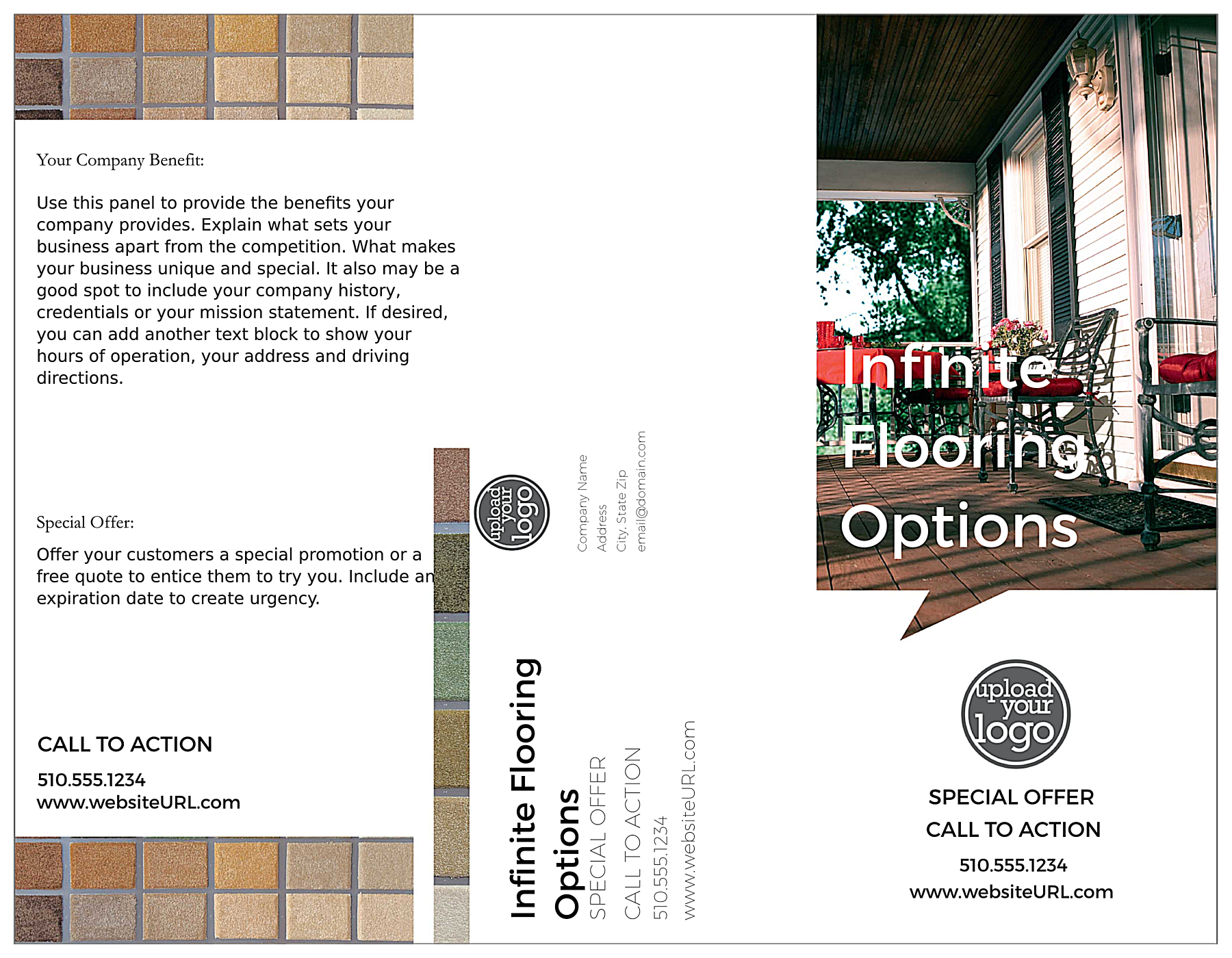 Flooring With Personality front - Brochures Maker