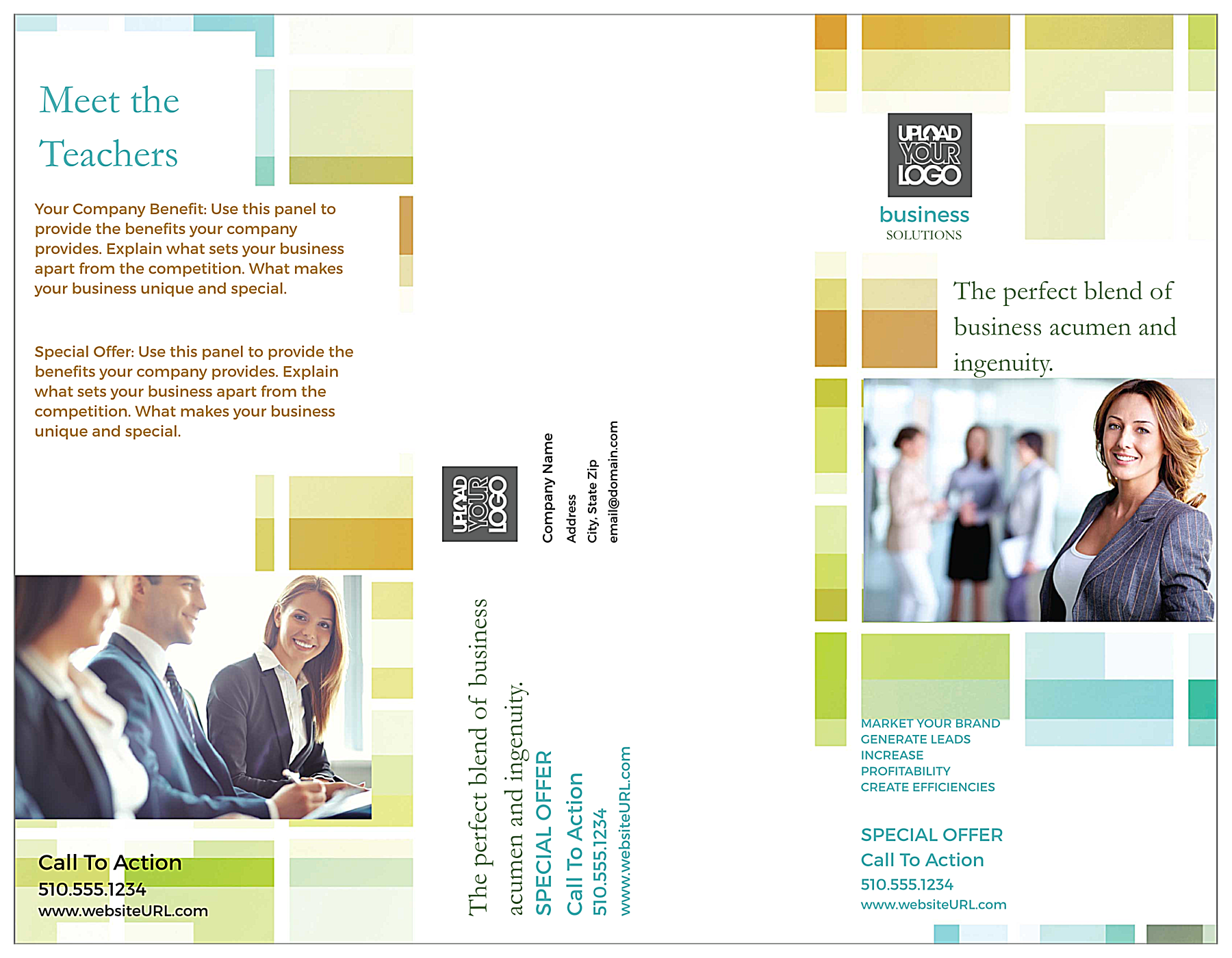 Business Solutions front - Brochures Maker