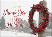 Happy Holidays Wreath - greeting-cards Maker