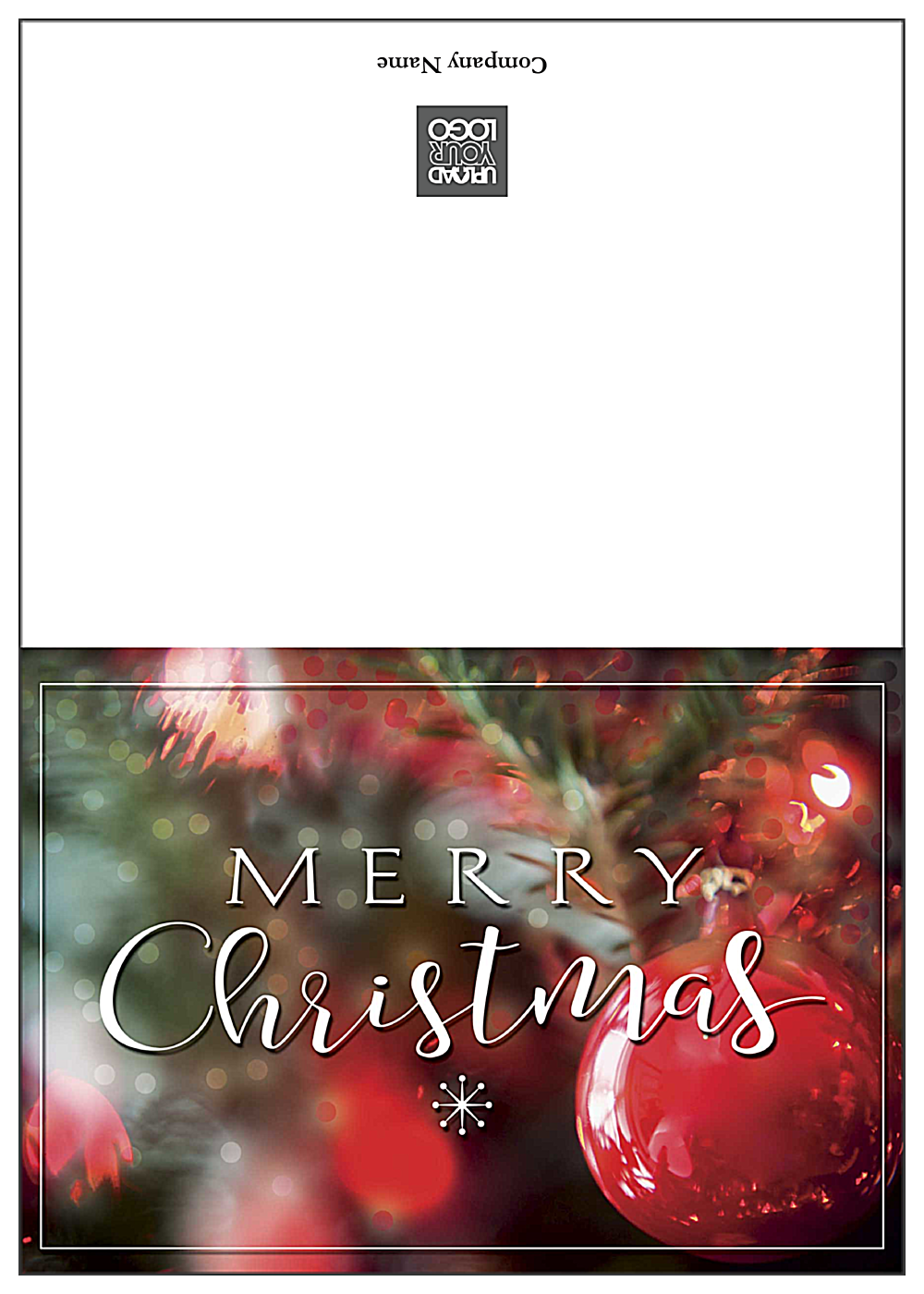 Merry Christmas Ornaments front - Greeting Cards Maker