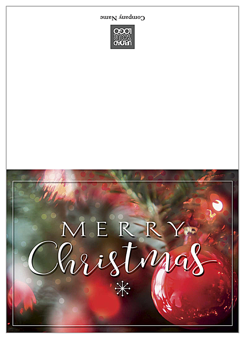 Merry Christmas Ornaments front - Greeting Cards Maker
