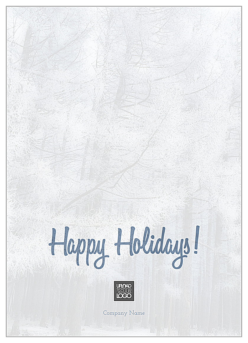 Frosted Trees back - Greeting Cards Maker