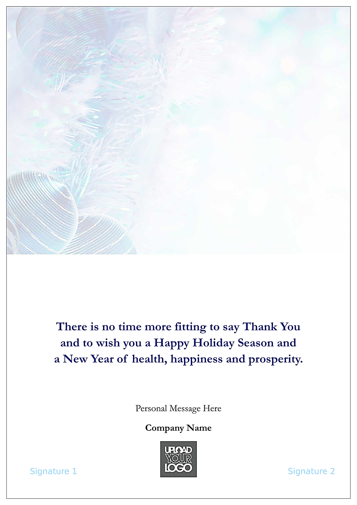 Thank You Garlands back - Greeting Cards Maker