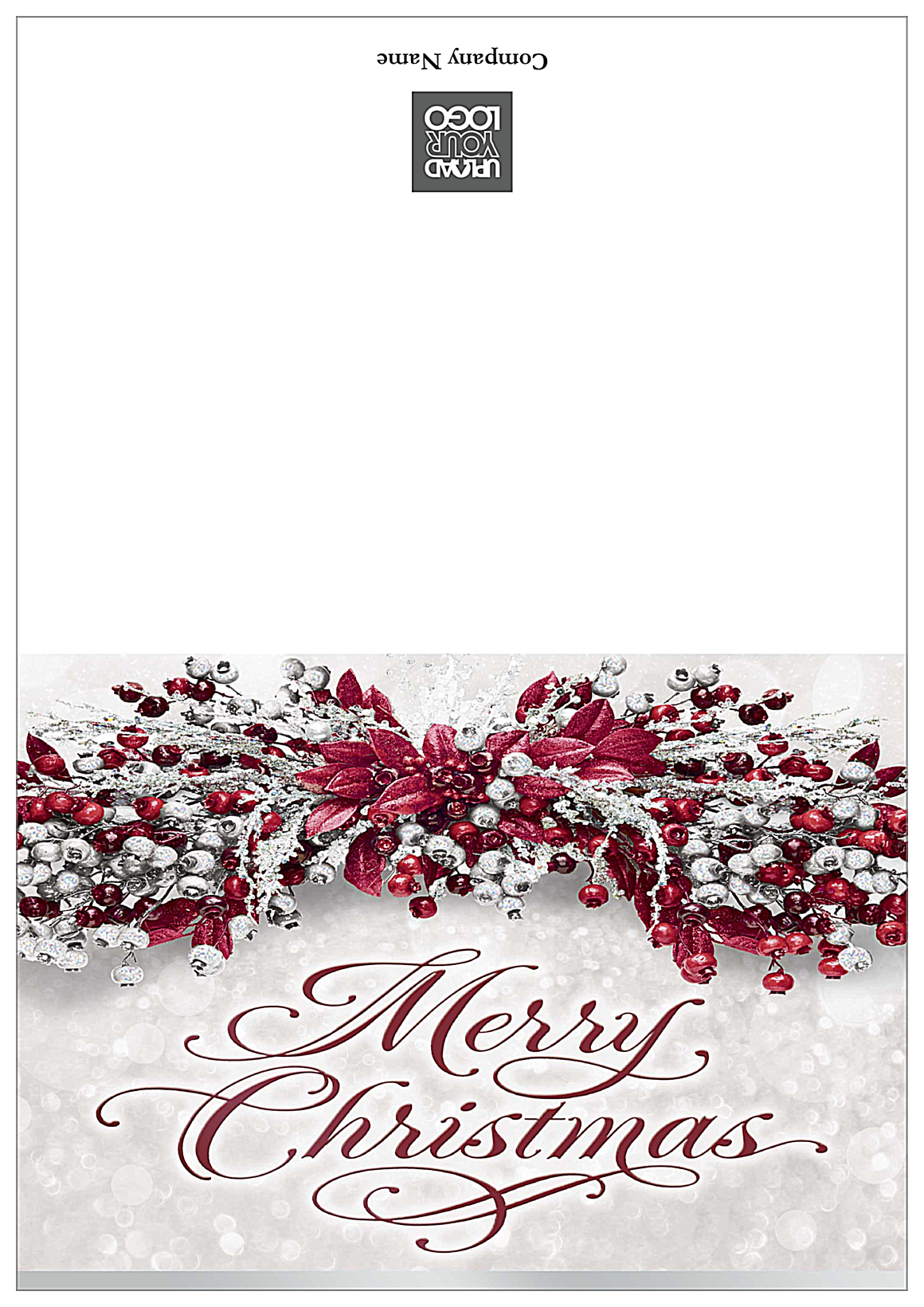 Red Merry Christmas front - Greeting Cards Maker