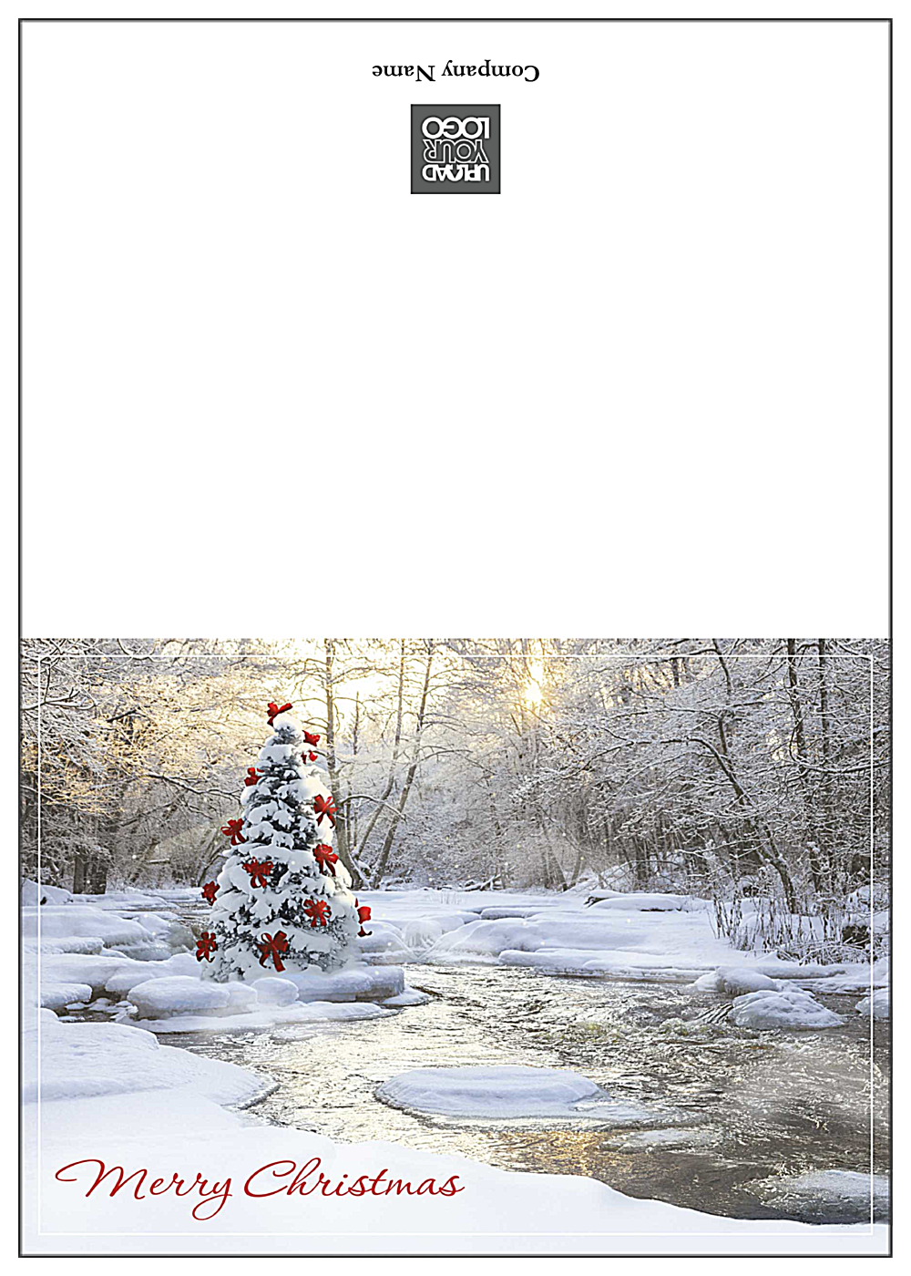 Merry Christmas Tree front - Greeting Cards Maker