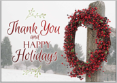 Happy Holidays Wreath - greeting-cards Maker