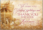 Golden Happy Holidays - greeting-cards Maker