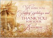 Golden Happy Holidays - greeting-cards Maker