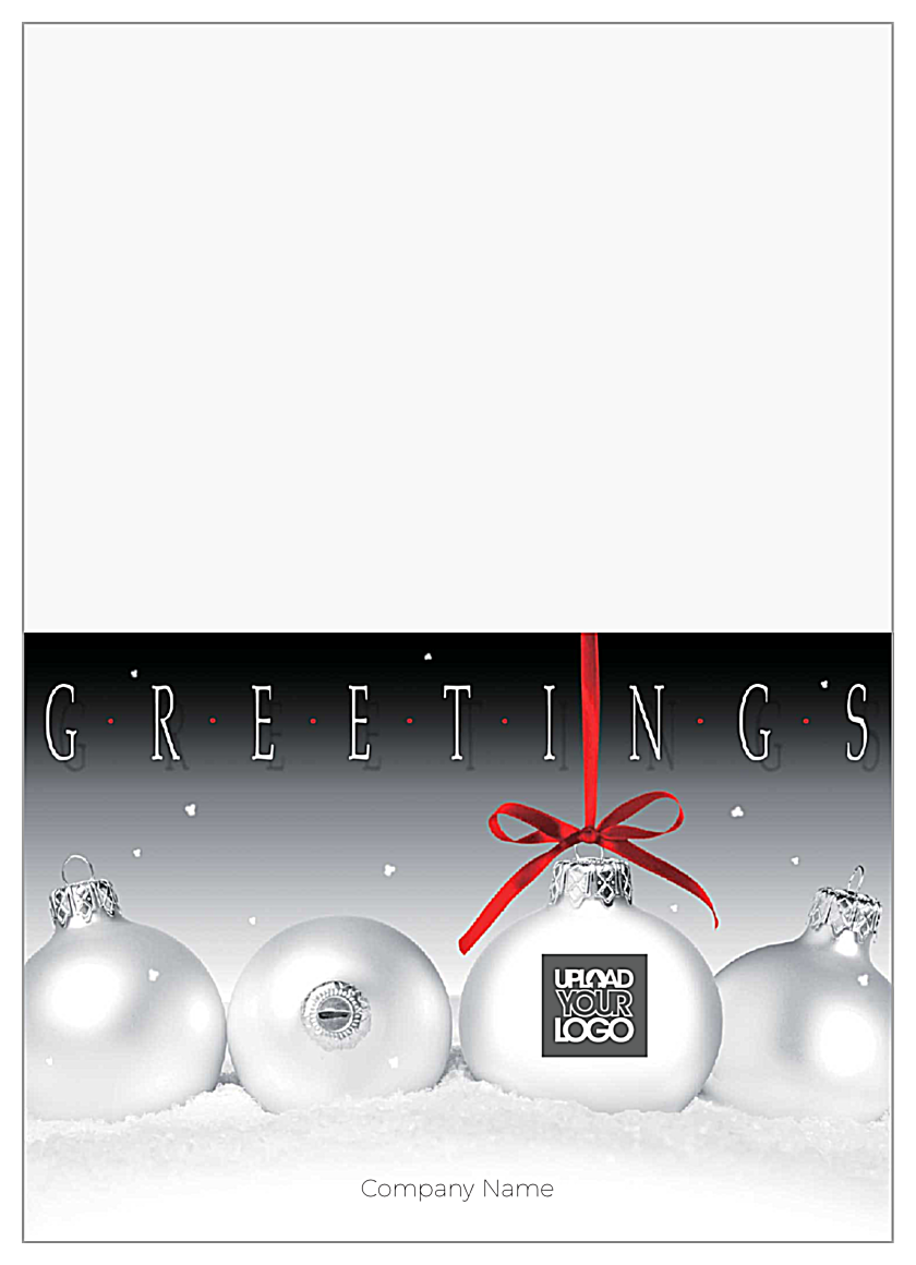 Red Ribbon Greetings front - Greeting Cards Maker