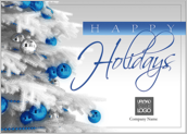 Holiday Blue and Silver - greeting-cards Maker