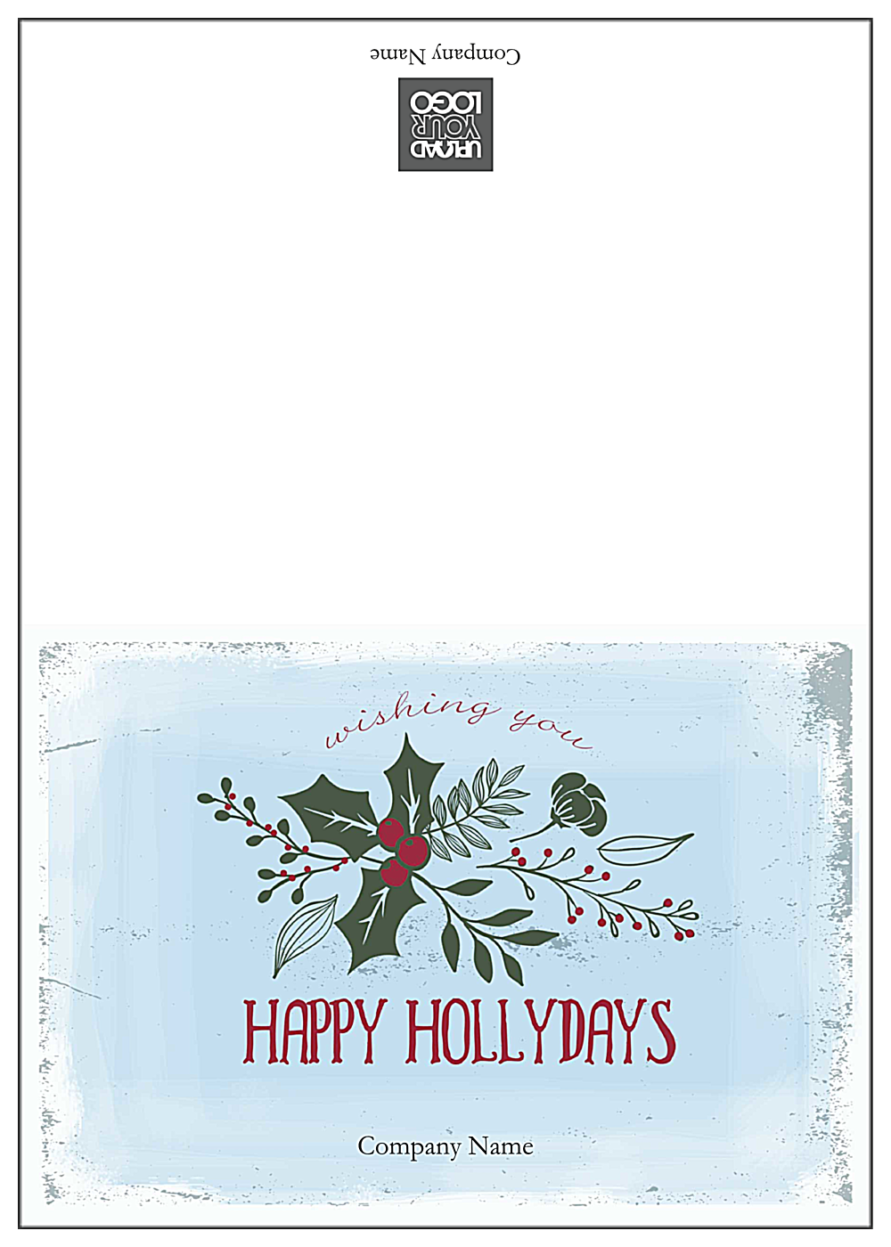 Holiday Missletoe front - Greeting Cards Maker