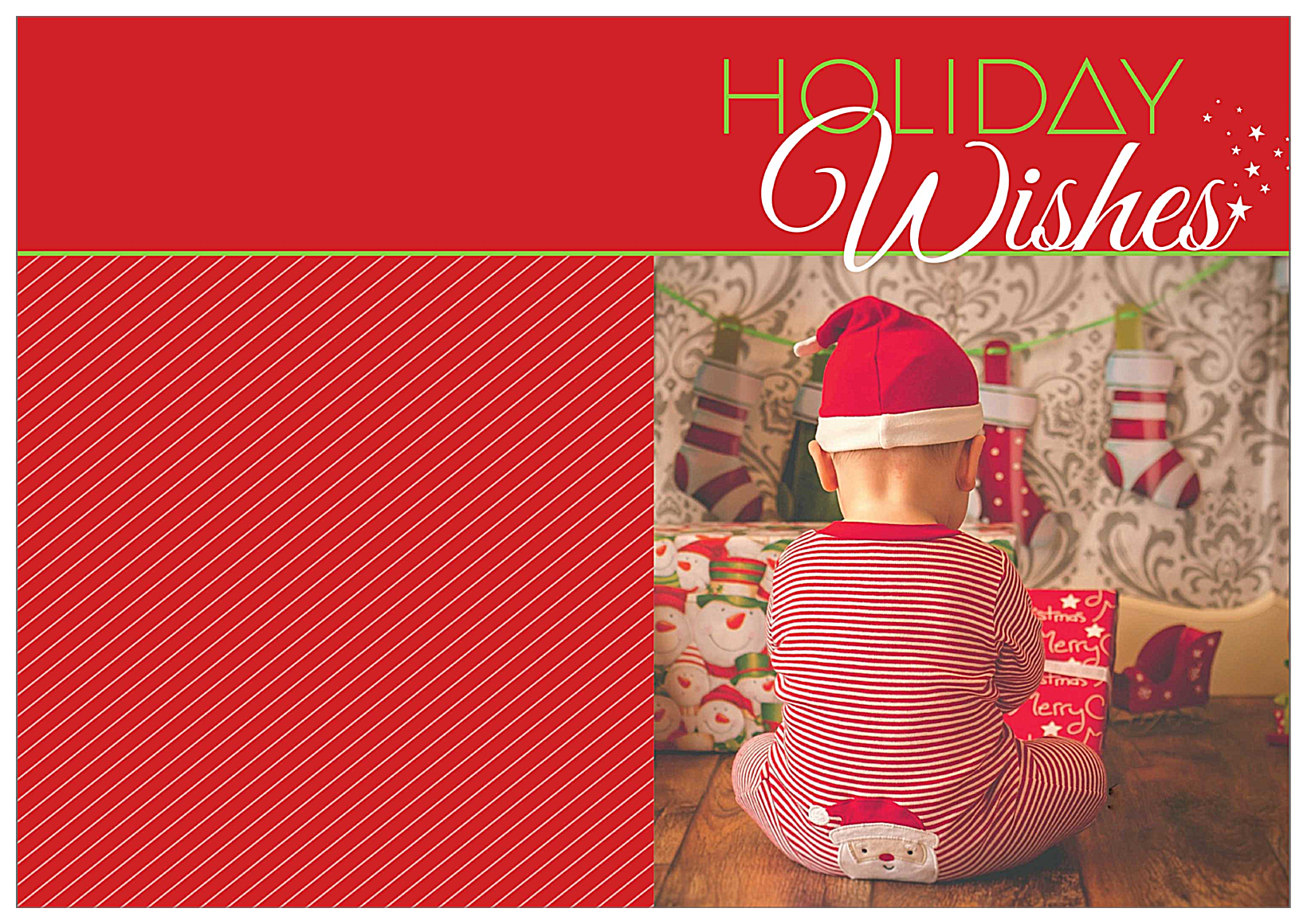 Wishing for Santa front - Greeting Cards Maker