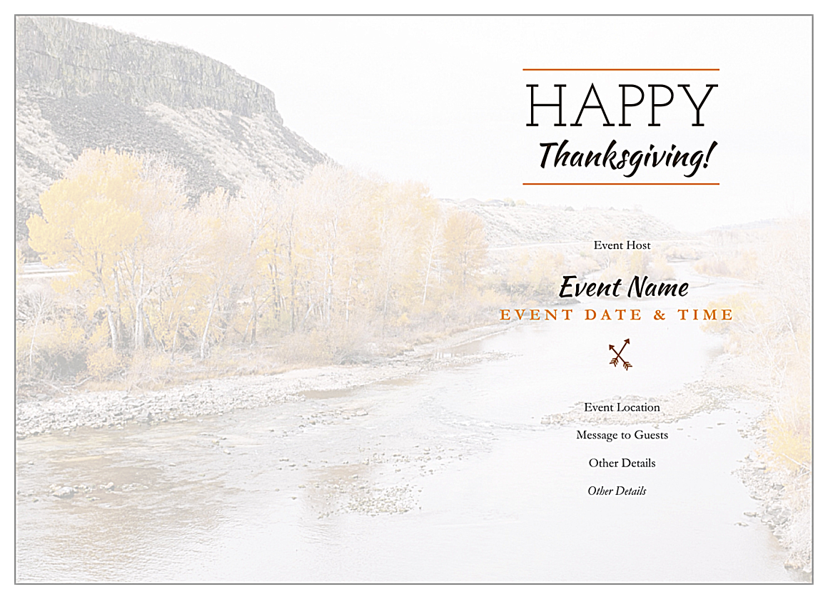 Autumnal Gratitude back - Greeting Cards Maker