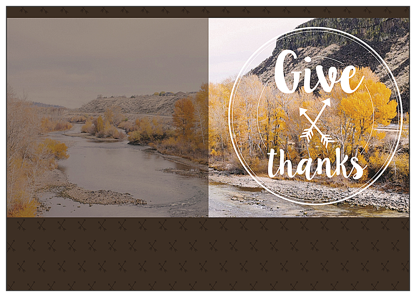 Autumnal Gratitude front - Greeting Cards Maker