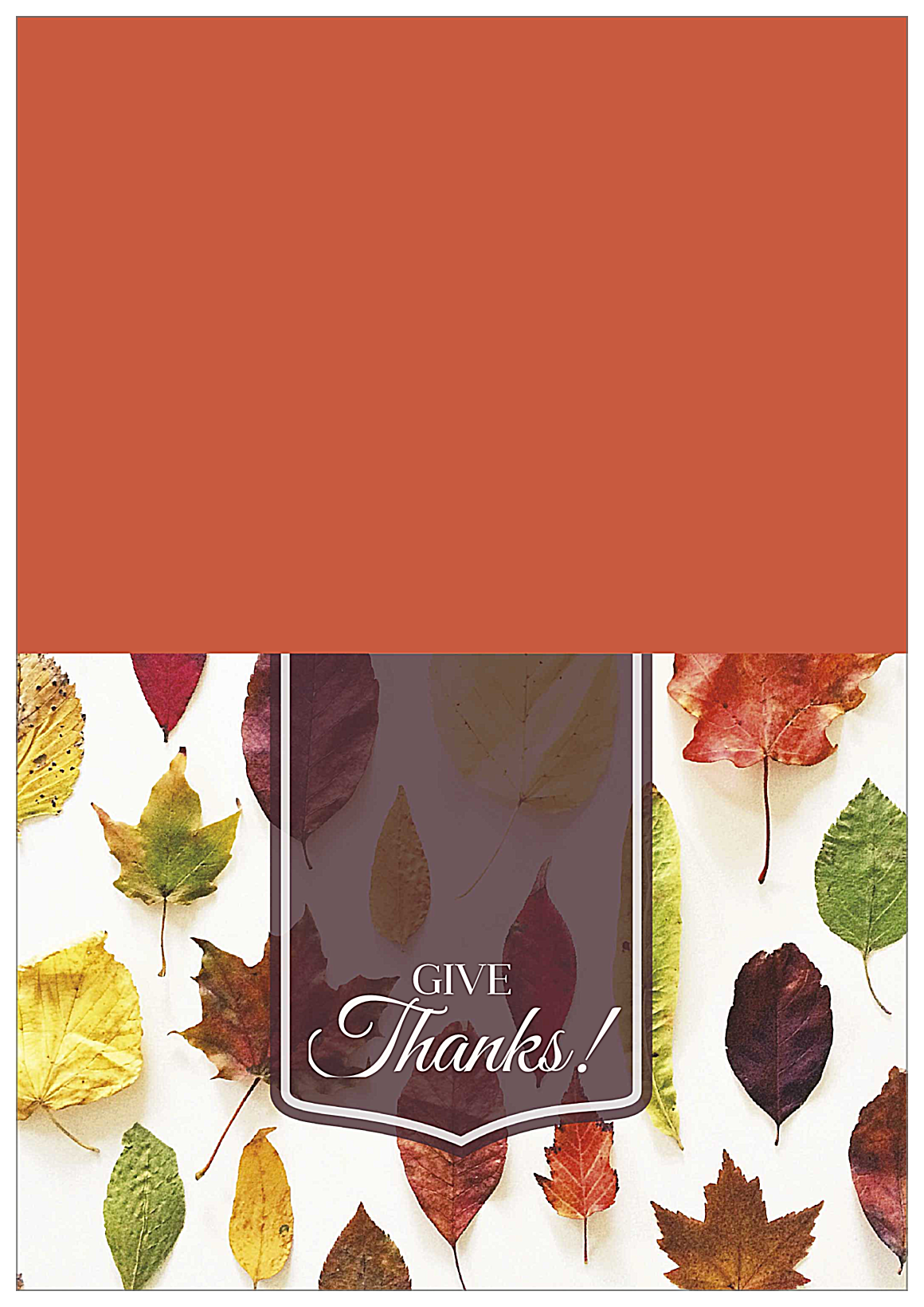 Autumn Leaves front - Greeting Cards Maker