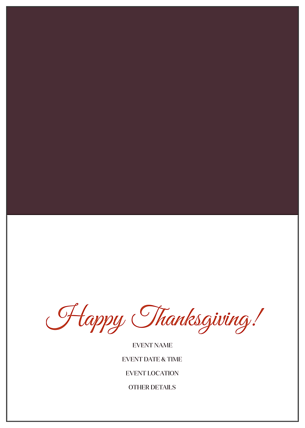 Autumn Leaves back - Greeting Cards Maker