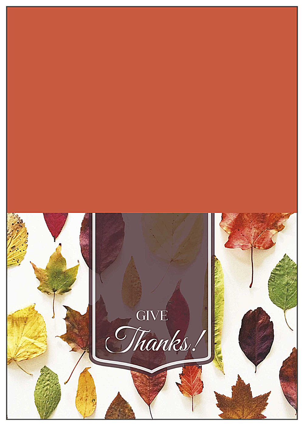 Autumn Leaves front - Greeting Cards Maker
