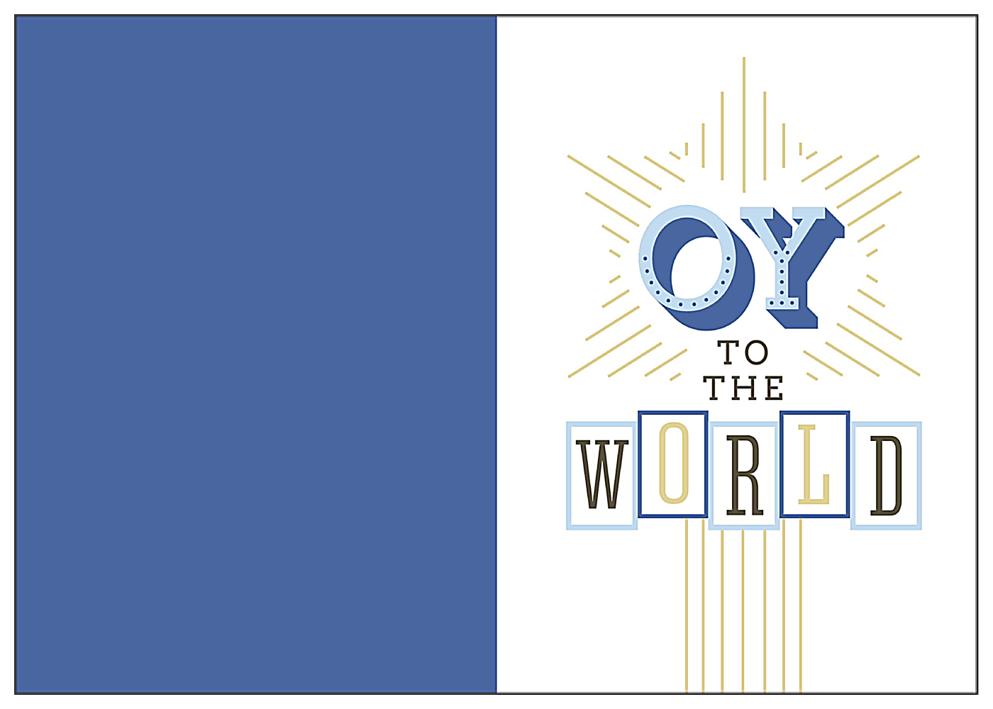 Oy To The World front - Greeting Cards Maker